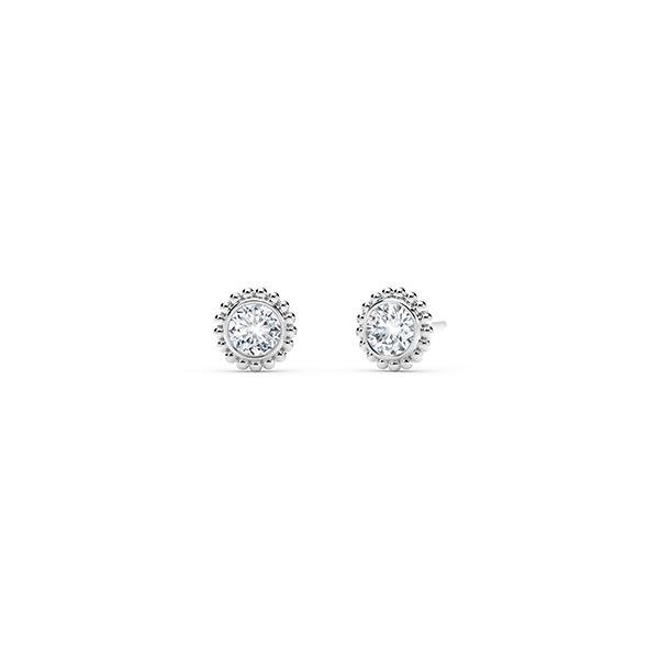 De Beers Forevermark Tribute™ Collection Beaded Stud Earrings-Forevermark Diamond Earrings -
