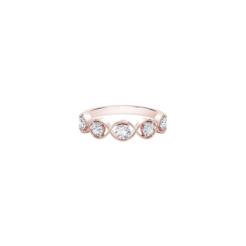 De Beers Forevermark Tribute™ Collection Braided Five Stone Ring-Forevermark Diamond Ring -