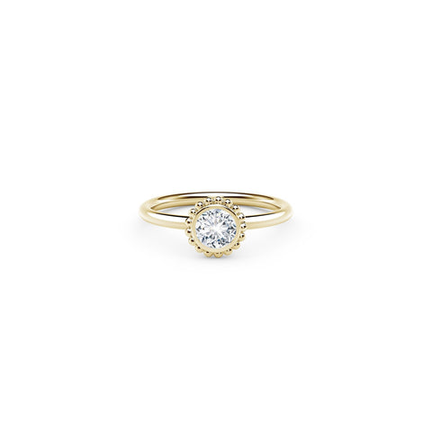 De Beers Forevermark Tribute™ Collection Beaded Diamond Ring-Forevermark Diamond Ring -