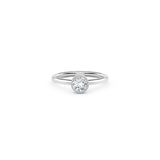 De Beers Forevermark Tribute™ Collection Bezel Diamond Shank Stackable Ring-Forevermark Diamond Ring -