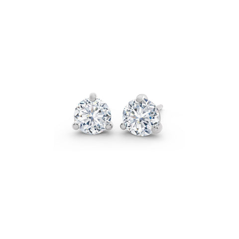 De Beers Forevermark Diamond Stud Earrings-Forevermark Diamond Stud Earrings -