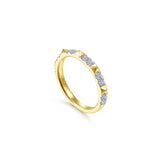 Gabriel & Co. Alternating Diamond and Pyramid Stackable Ring-Gabriel & Co. Alternating Diamond and Pyramid Stackable Ring - LR51705Y45JJ