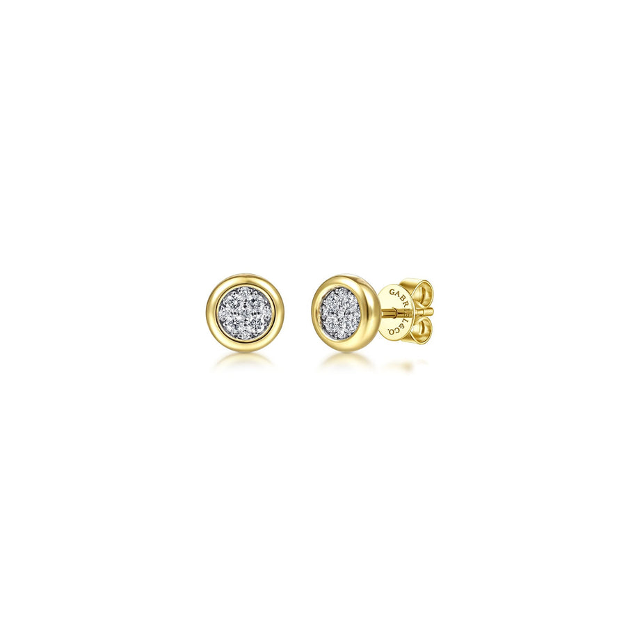Gabriel & Co. Bezel Set Stud Earrings - EG14094M45JJ
