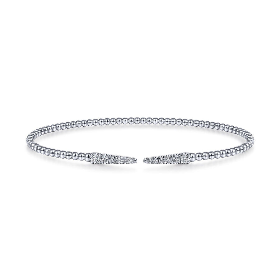 Gabriel & Co. Bujukan Bead Cuff Bracelet with Diamond Pavé Spikes - BG4216-6W45JJ