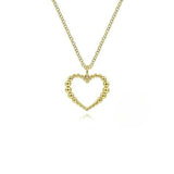 Gabriel & Co. Bujukan Beaded Open Heart Pendant Necklace-Gabriel & Co. Bujukan Beaded Open Heart Pendant Necklace - NK6561Y4JJJ