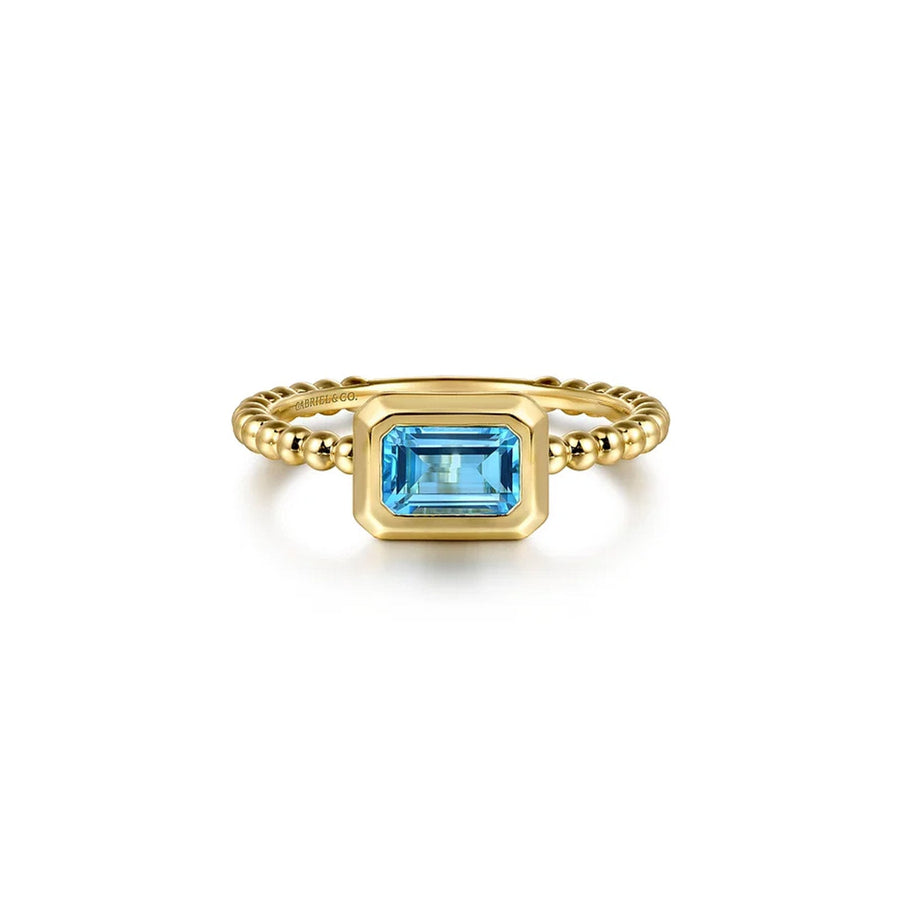 Gabriel & Co. Bujukan Blue Topaz Stackable Ring - LR52684Y4JBT