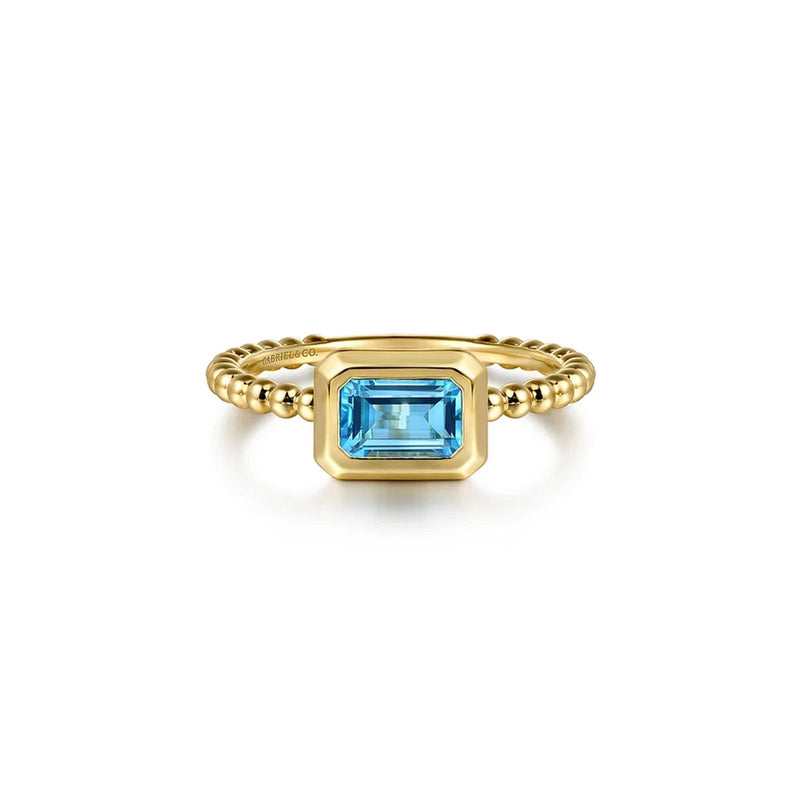Gabriel & Co. Bujukan Blue Topaz Stackable Ring-Gabriel & Co. Bujukan Blue Topaz Stackable Ring - LR52684Y4JBT