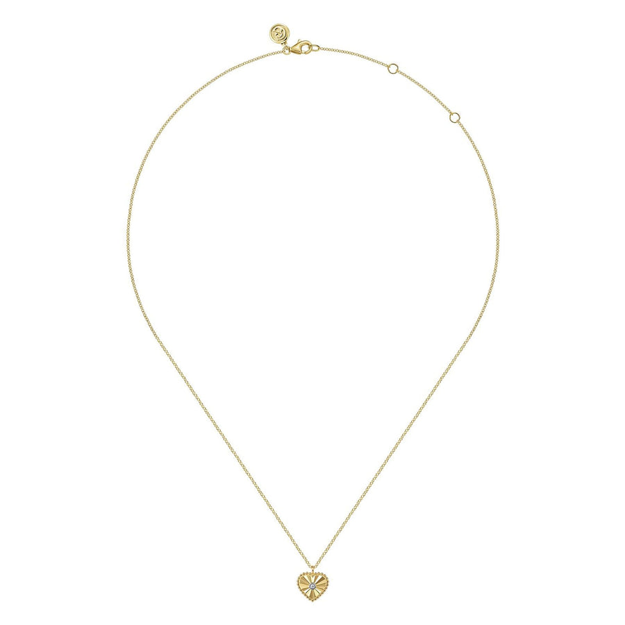 Gabriel & Co. Bujukan Heart Pendant Necklace - NK7063M45JJ