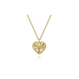 Gabriel & Co. Bujukan Heart Pendant Necklace - NK7063M45JJ