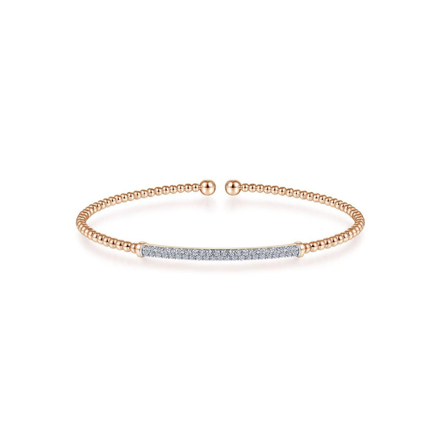 Gabriel & Co. Bujukan Split Cuff Bracelet with Diamond Pavé Bar - BG4262-62K45JJ