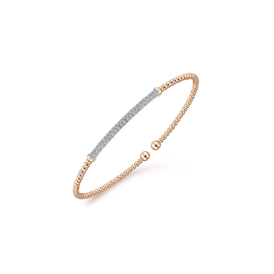 Gabriel & Co. Bujukan Split Cuff Bracelet with Diamond Pavé Bar - BG4262-62K45JJ