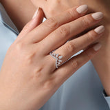 Gabriel & Co. Chevron Ladies Ring-Gabriel & Co. Chevron Ladies Ring - LR52191W45JJ