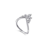 Gabriel & Co. Chevron Ladies Ring-Gabriel & Co. Chevron Ladies Ring - LR52191W45JJ