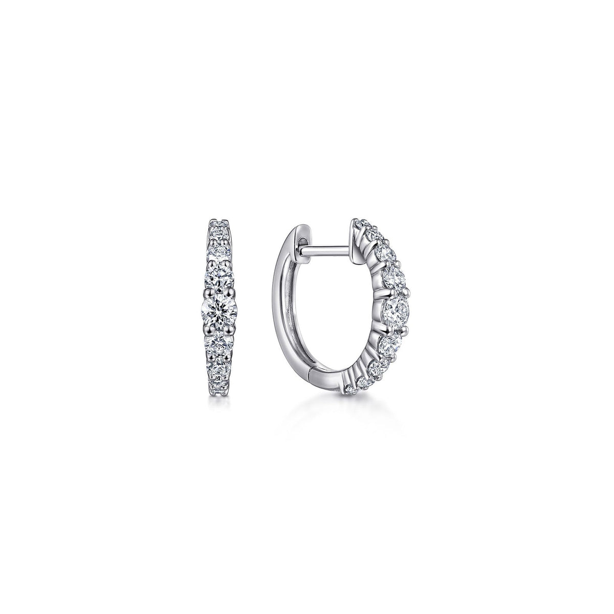 Gabriel & Co. Classic Diamond Huggies - EG13648W45JJ