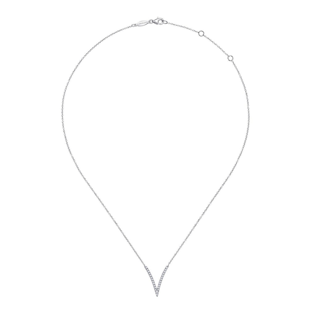 Sterling Silver 1/4 Ctw Black Diamond Chevron Necklace | Diamond Fashion  Pendants | Jewelry & Watches | Shop The Exchange