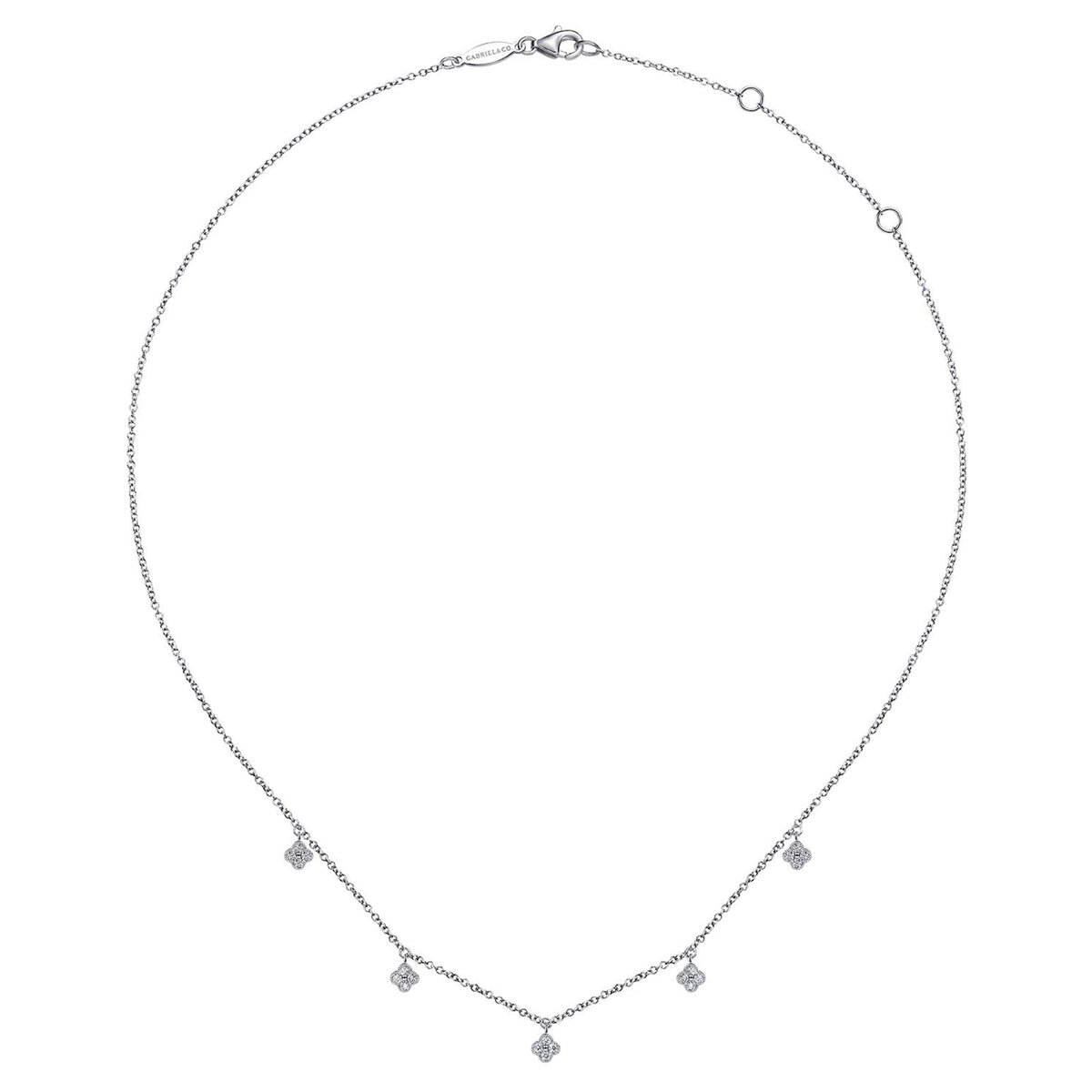 Gabriel & Co. Diamond Clover Necklace - NK6591W45JJ