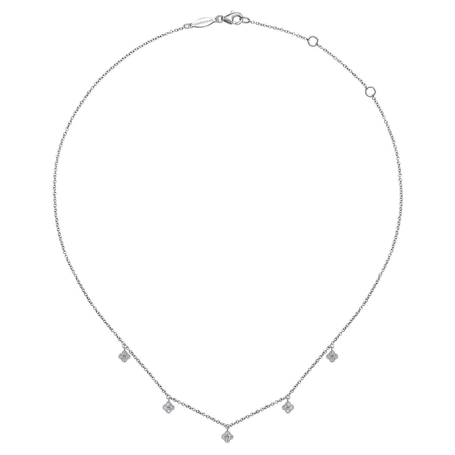 Gabriel & Co. Diamond Clover Necklace - NK6591W45JJ