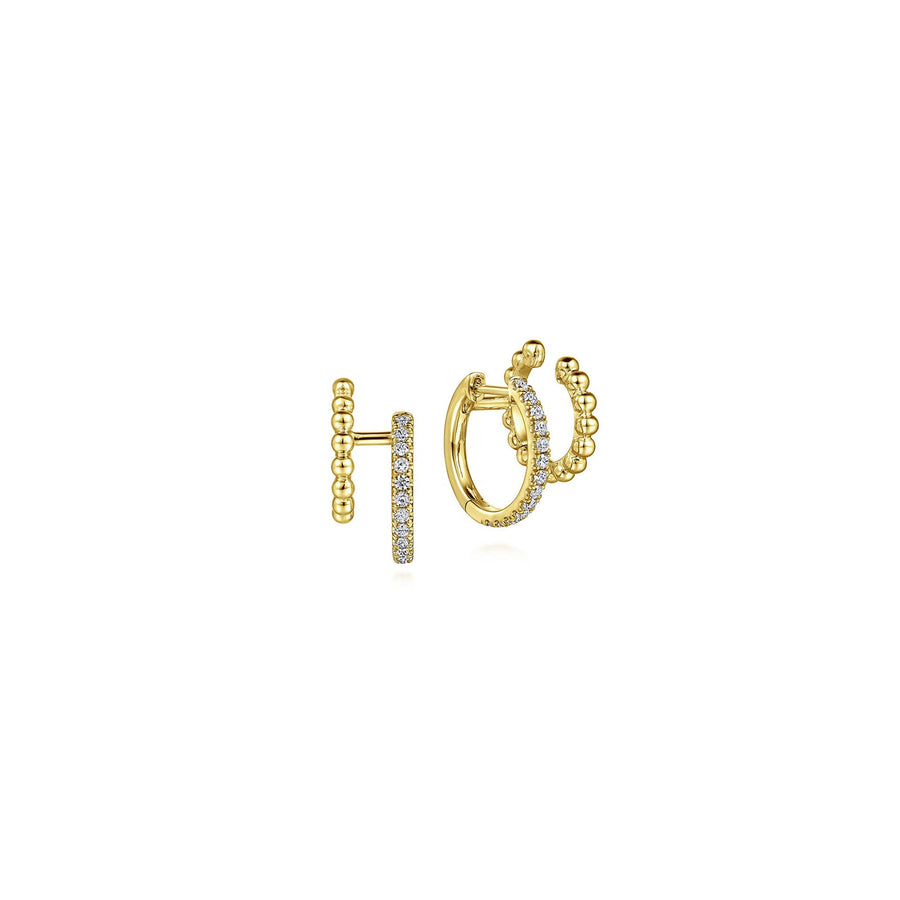 Gabriel & Co. Diamond Double Huggie Earrings - EG14526Y45JJ
