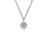 Gabriel & Co. Diamond Flower Pendant Necklace - NK6416W45JJ