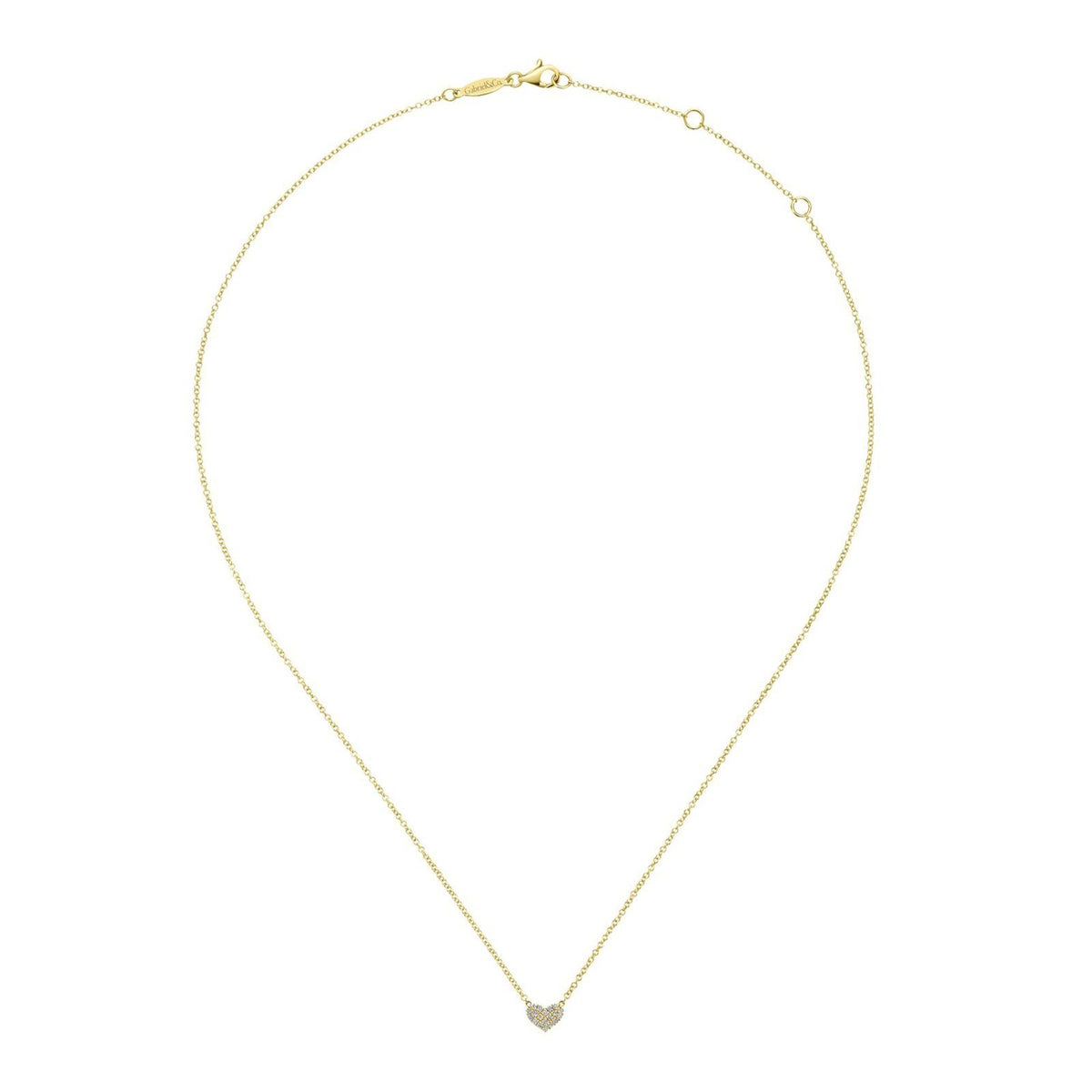 Gabriel & Co. Diamond Heart Pendant Necklace - NK5450Y45JJ
