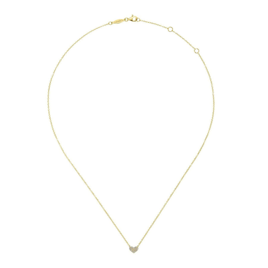 Gabriel & Co. Diamond Heart Pendant Necklace - NK5450Y45JJ