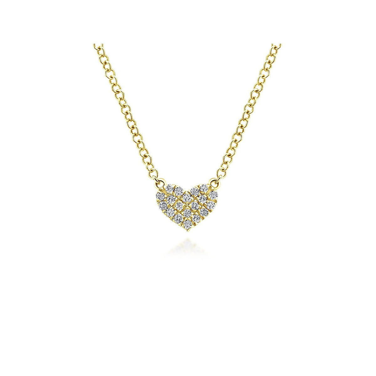 Gabriel & Co. Diamond Heart Pendant Necklace - NK5450Y45JJ