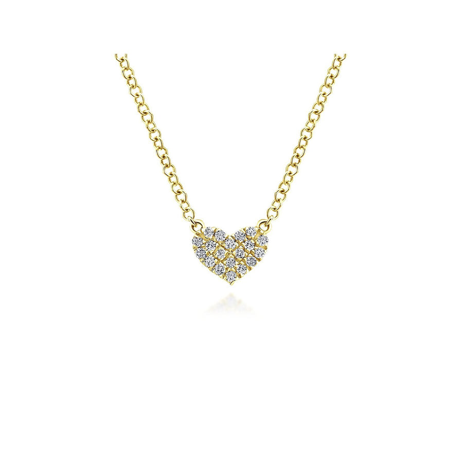 Gabriel & Co. Diamond Heart Pendant Necklace - NK5450Y45JJ