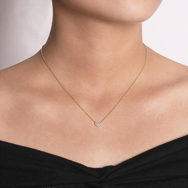 Gabriel & Co. Diamond Heart Pendant Necklace - NK5450Y45JJ