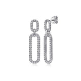 Gabriel & Co. Diamond Link Chain Drop Earrings-Gabriel & Co. Diamond Link Chain Drop Earrings - EG15094W45JJ