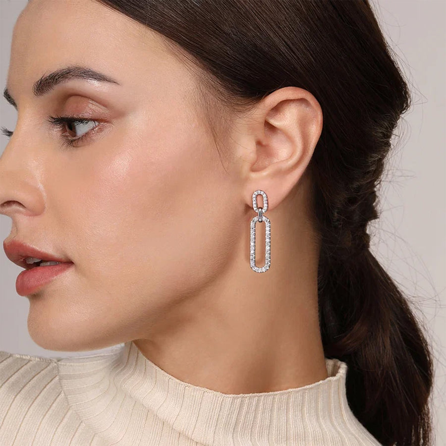 Gabriel & Co. Diamond Link Chain Drop Earrings - EG15094W45JJ