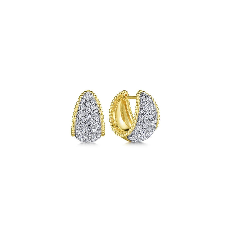 Gabriel & Co. Diamond Pavé Bujukan Huggies - EG14499M45JJ