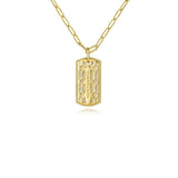 Gabriel & Co. Diamond Pavé Dog Tag Necklace-Gabriel & Co. Diamond Pavé Dog Tag Necklace - NK6842-18Y45JJ