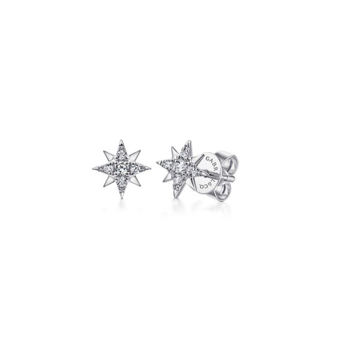 Gabriel & Co. Diamond Stud Star Earrings-Gabriel & Co. Diamond Stud Star Earrings - EG13749W45JJ
