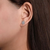 Gabriel & Co. Elongated Diamond Starburst Earrings - EG12956W45JJ