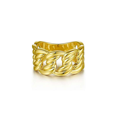 Gabriel & Co. Gold Large Link Ring-Gabriel & Co. Gold Large Link Ring - LR52144Y4JJJ.S700