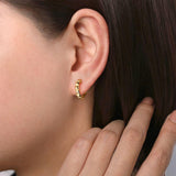 Gabriel & Co. Grommet Pattern Huggie Earrings - EG14062Y4JJJ