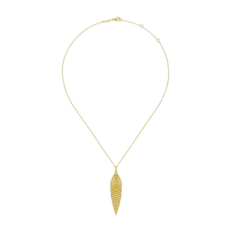 Gabriel & Co. Leaf Pendant Necklace-Gabriel & Co. Leaf Pendant Necklace - NK6764Y4JJJ
