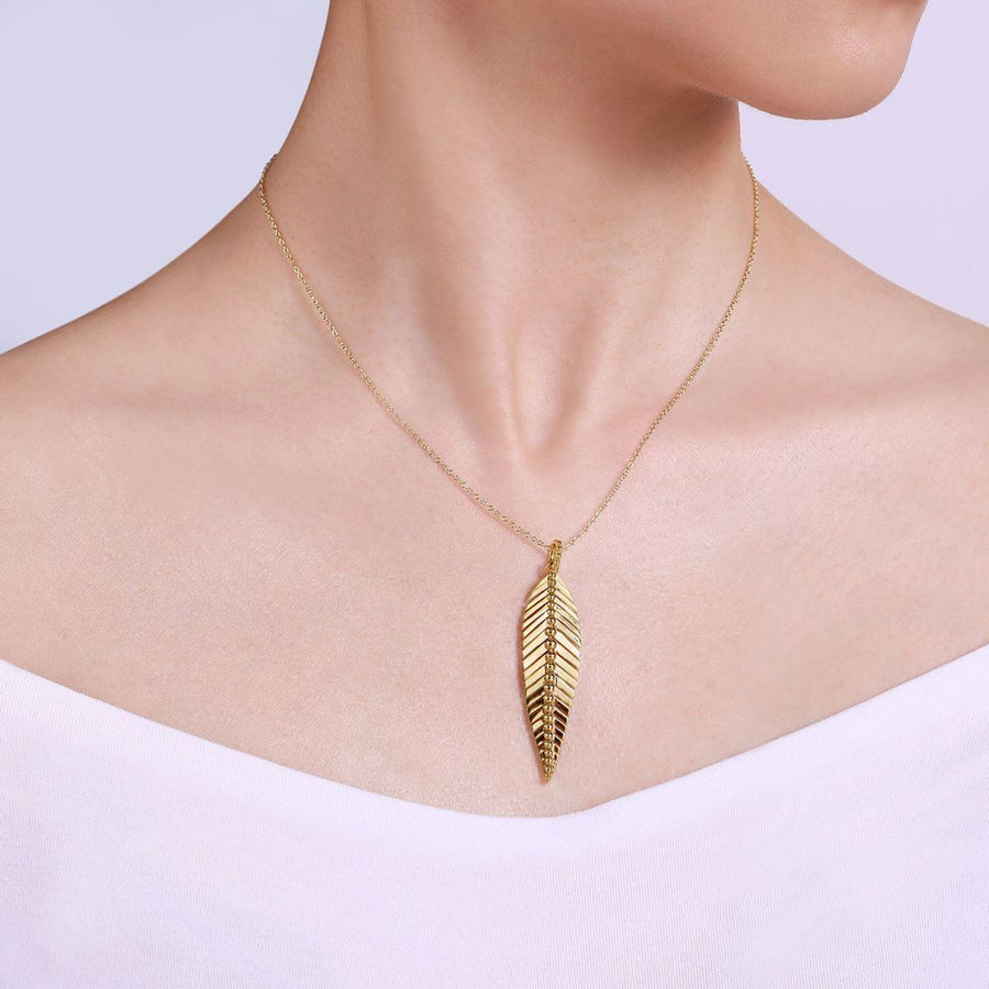 Gabriel & Co. Leaf Pendant Necklace - NK6764Y4JJJ