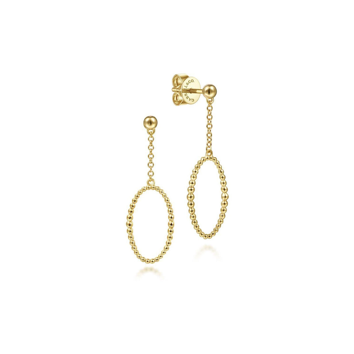 Gabriel & Co. Long Bujukan Oval Drop Earrings - EG14338Y4JJJ