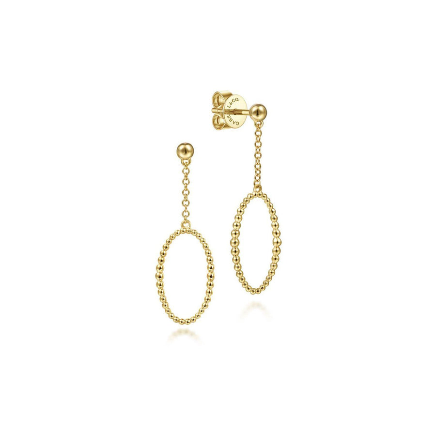 Gabriel & Co. Long Bujukan Oval Drop Earrings - EG14338Y4JJJ