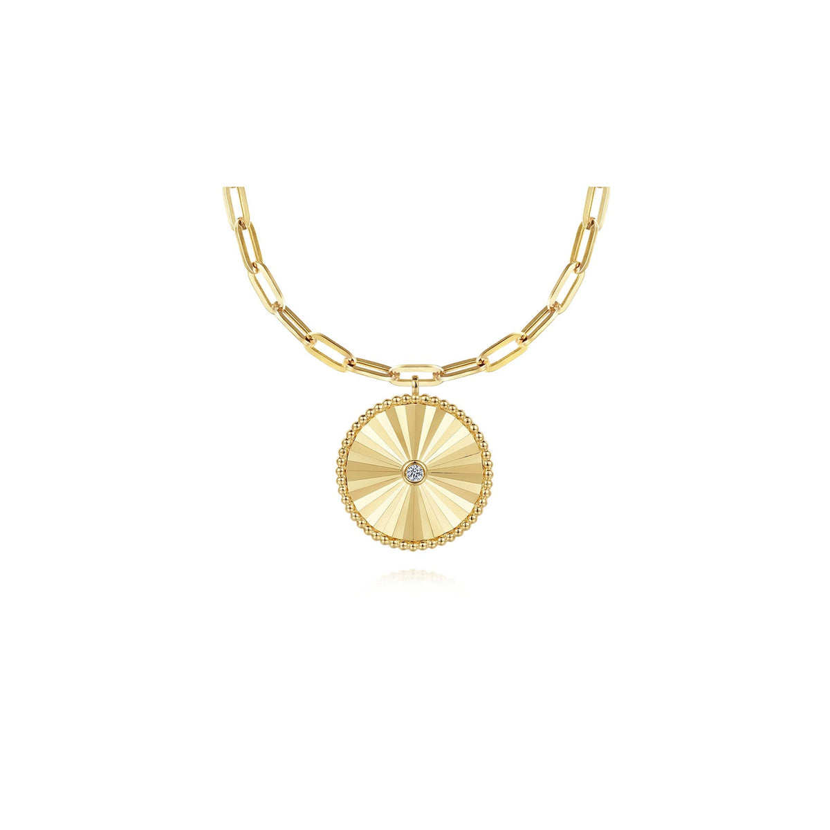 Gabriel & Co. Medallion Necklace - NK6841-18Y45JJ