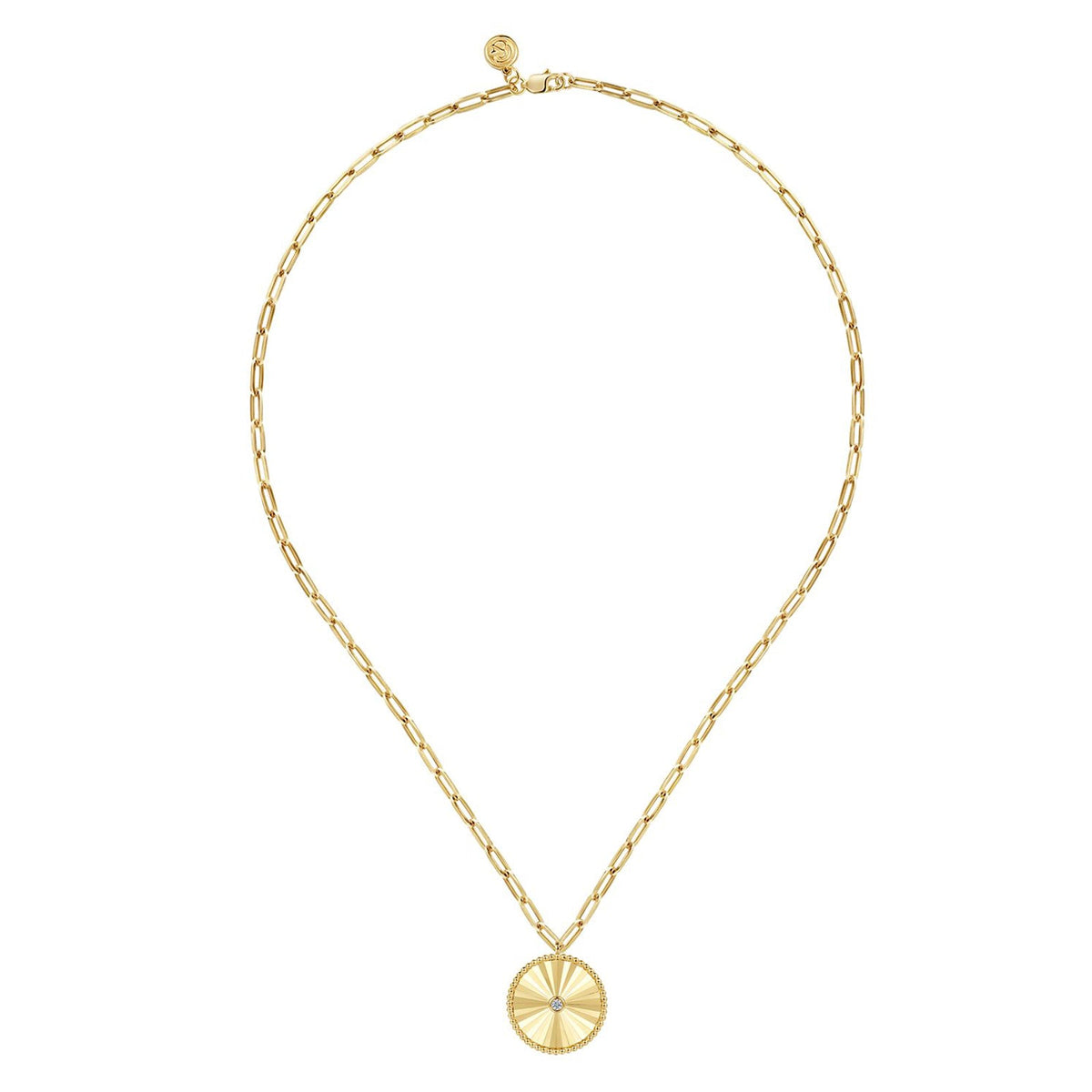 Gabriel & Co. Medallion Necklace - NK6841-18Y45JJ