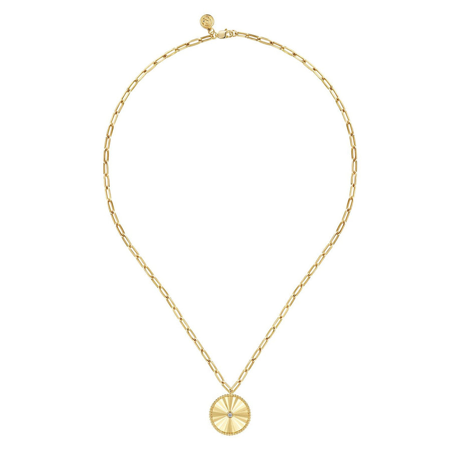 Gabriel & Co. Medallion Necklace - NK6841-18Y45JJ