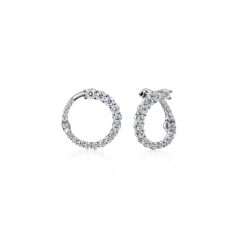 Gabriel & Co. Open Diamond Circle Stud Earrings-Gabriel & Co. Open Diamond Circle Stud Earrings - EG13860W45JJ