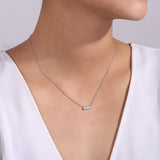 Gabriel & Co. Pave Diamond Bar Necklace - NK4943W45JJ