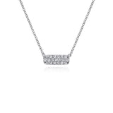 Gabriel & Co. Pave Diamond Bar Necklace - NK4943W45JJ