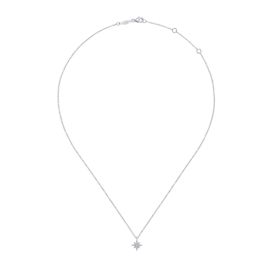Gabriel & Co. Pavé Diamond Star Pendant Necklace - NK6126W45JJ