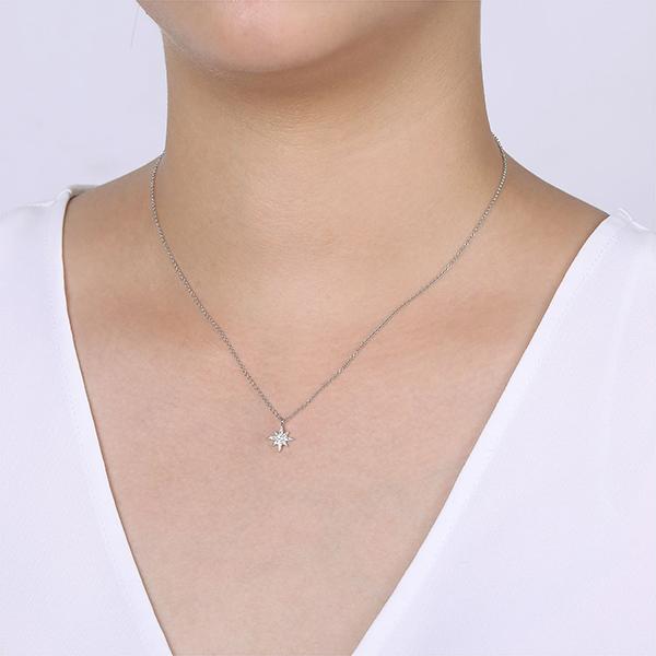 Gabriel & Co. Pavé Diamond Star Pendant Necklace - NK6126W45JJ