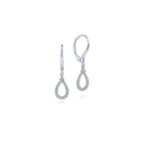 Gabriel & Co. Pear Shaped Diamond Drop Earrings - EG13759W45JJ