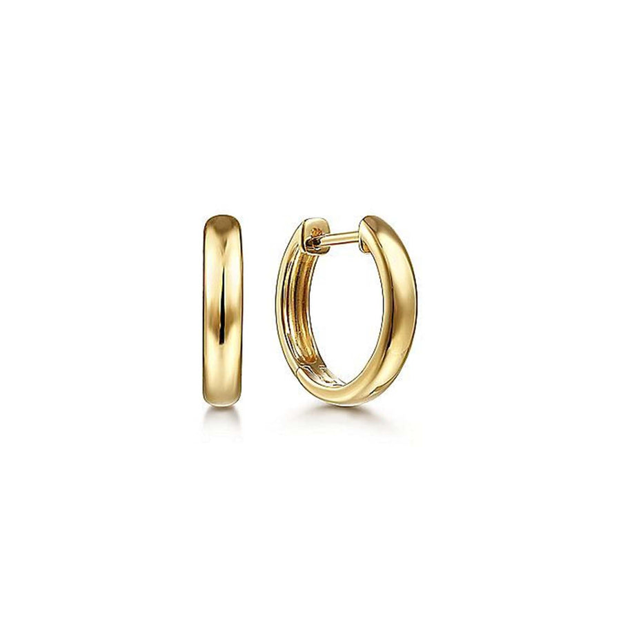 Gabriel & Co. Plain Gold Hoop Huggie Earrings - EG14008Y4JJJ